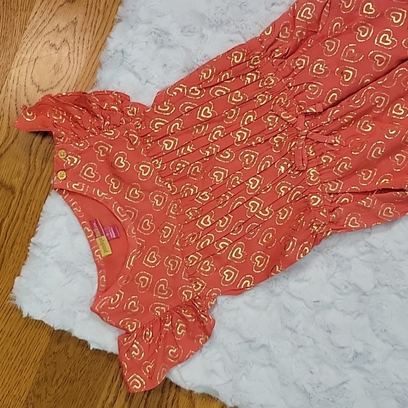 Penelope Mack Coral/Gold Pant Outfit, Girls Size 5, Excellent Condition! - Picture 5 of 8